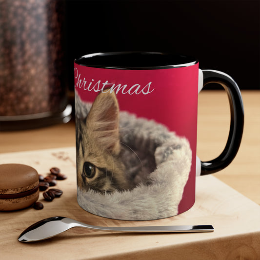 Meowy Christmas Kitten Mug